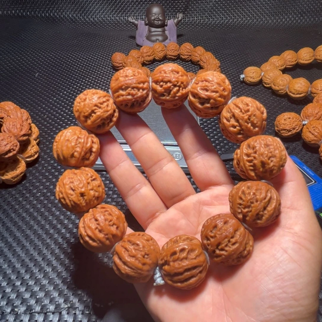 用***2文玩核桃手串老款正圆霸王龙23➕
