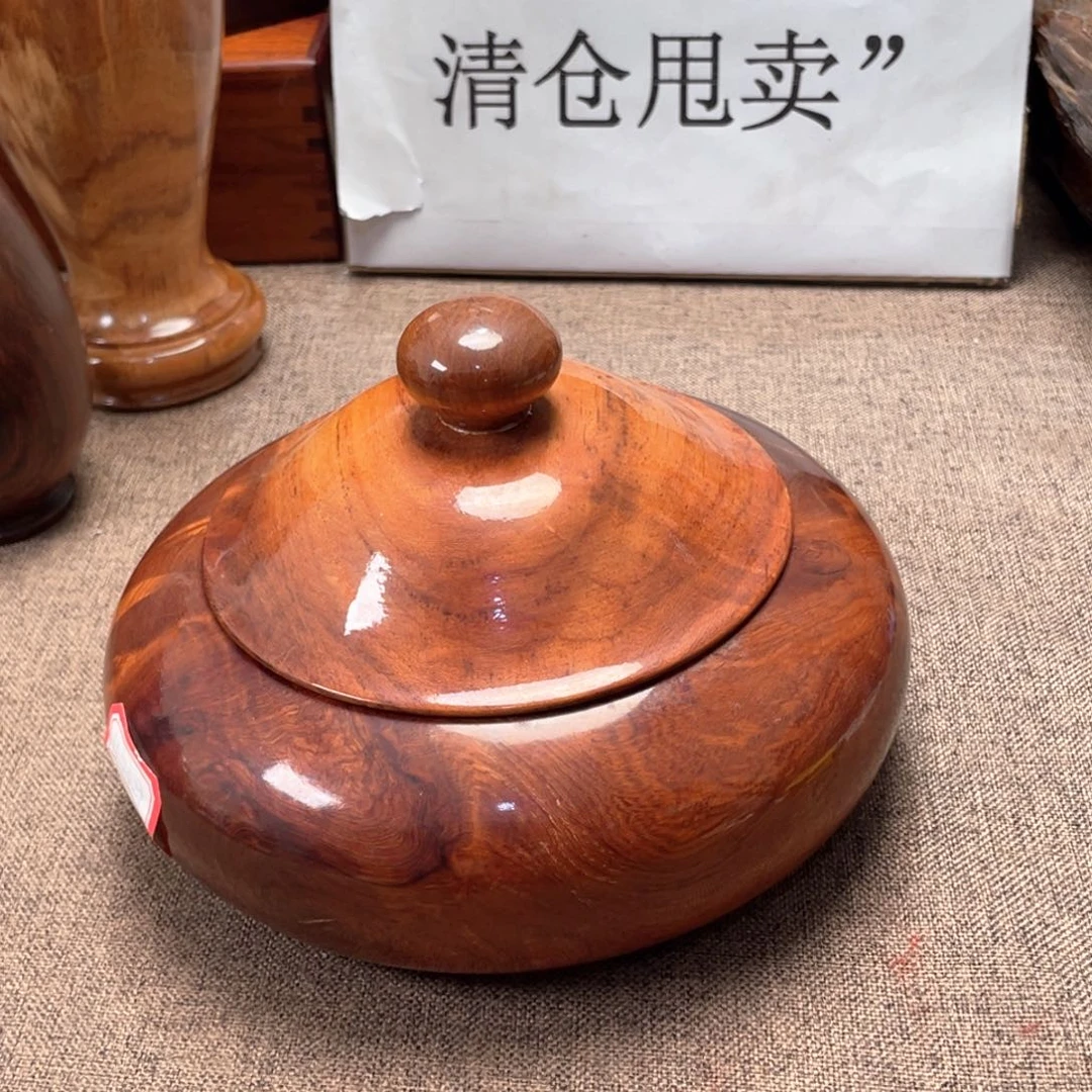 大果紫檀（缅甸花梨）罐子