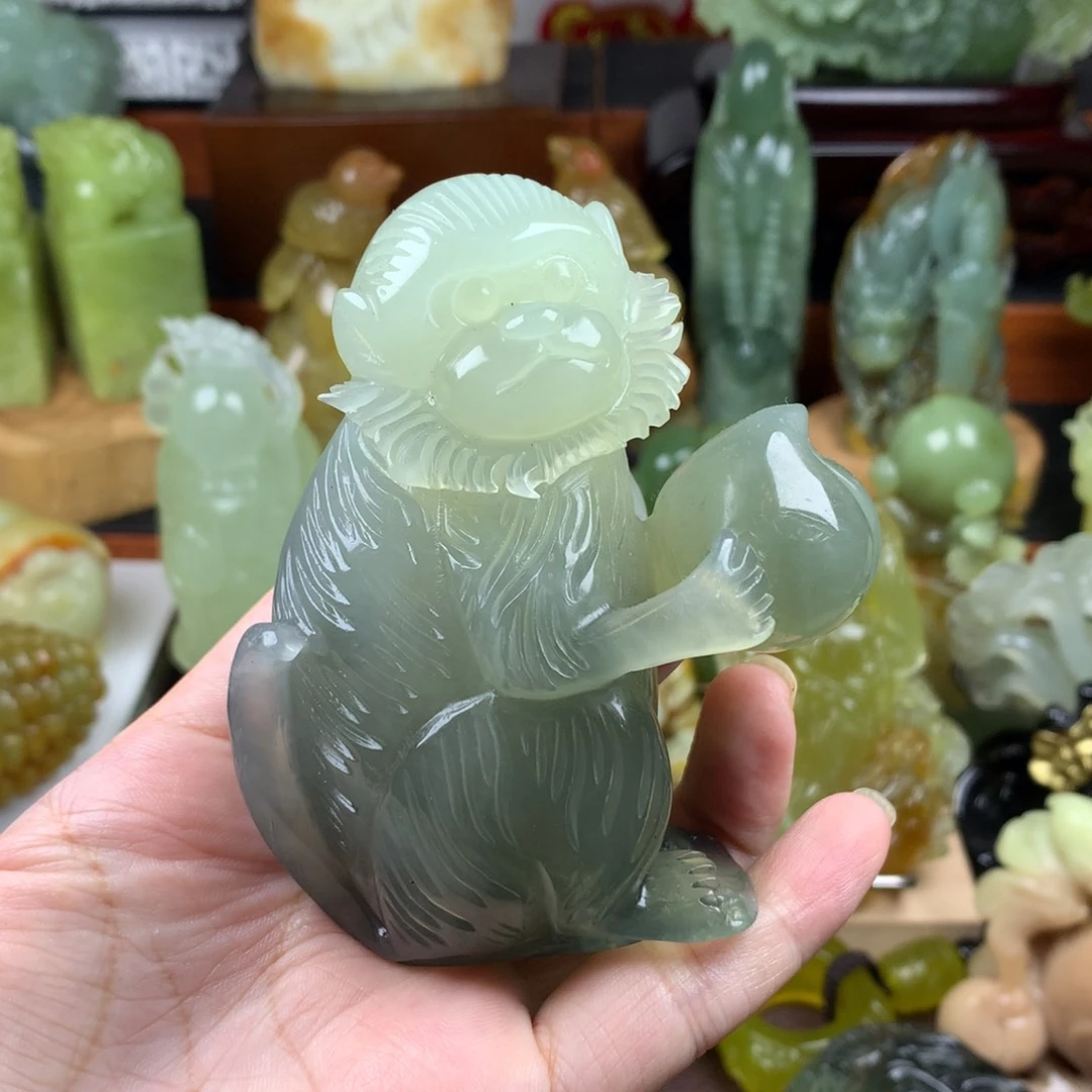 岫玉未镶嵌手把件