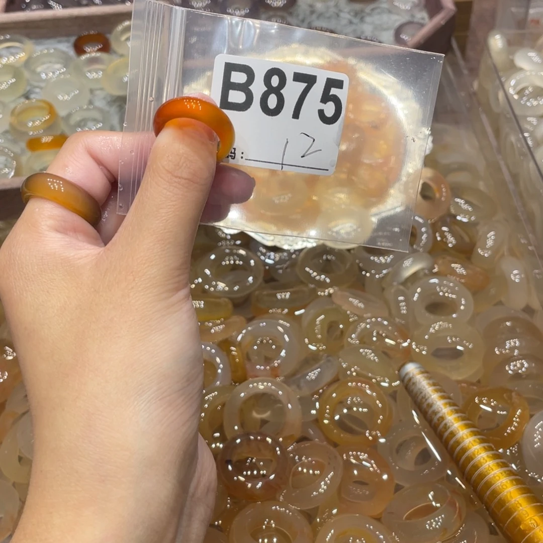 玛瑙/玉髓未镶嵌戒指875