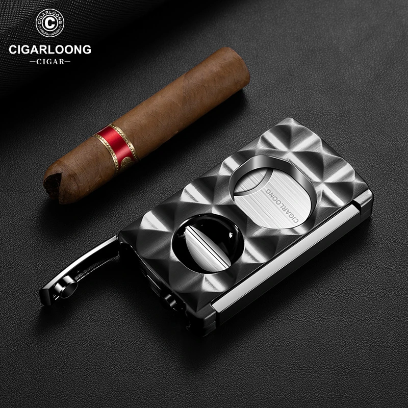 茄龙雪茄剪不锈钢刀刃带雪茄钻多功能四合一雪茄刀雪茄托CE-24HM