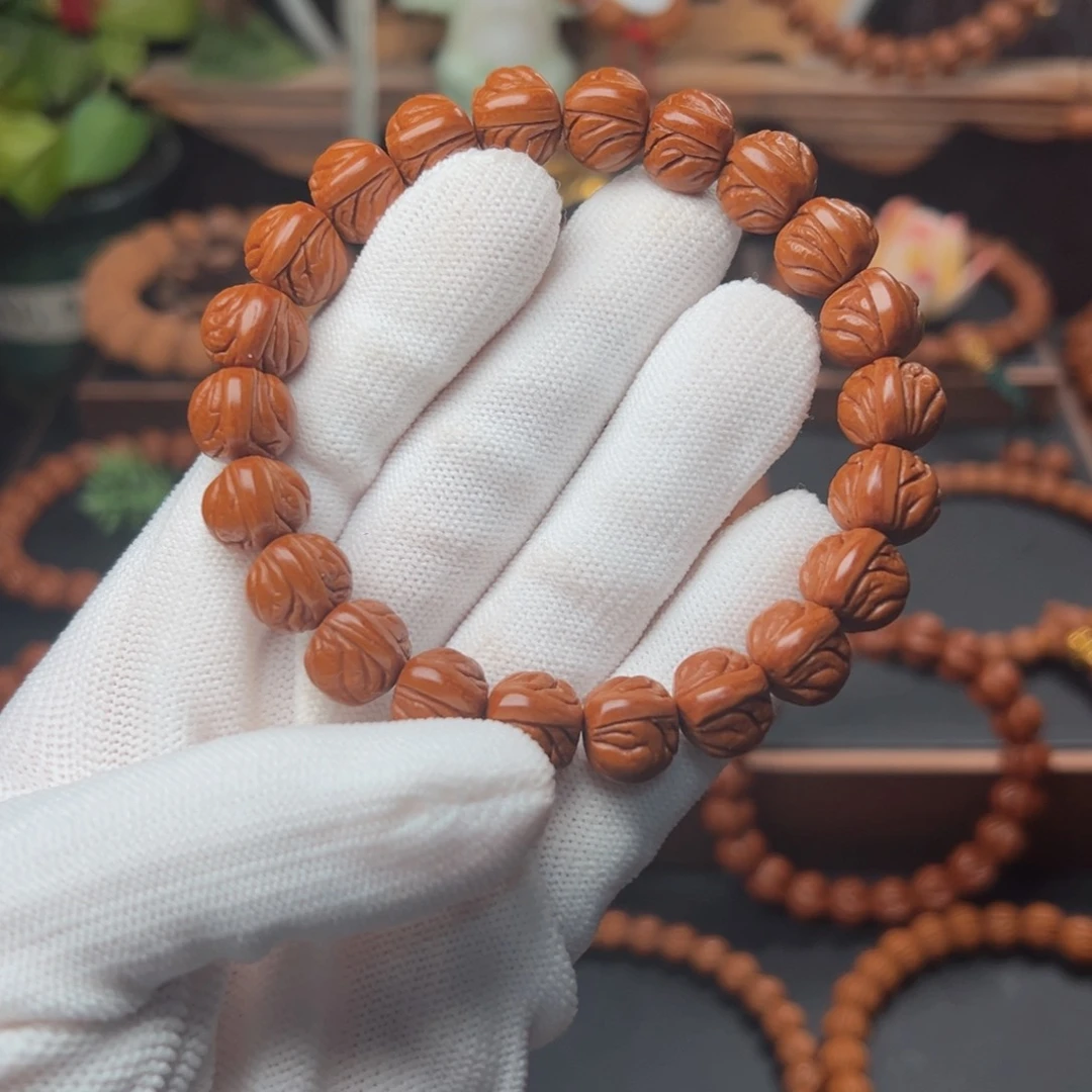 吊坠桃核1.2玉龙脊手串