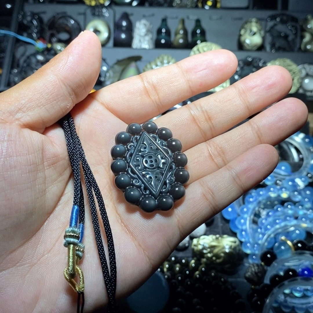 黑曜岩未镶嵌手链小****缺