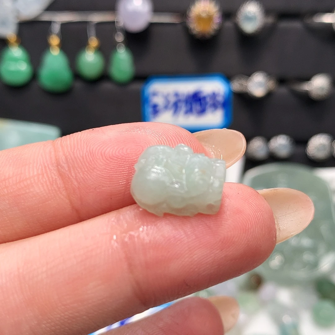 翡翠未镶嵌颈饰貔貅