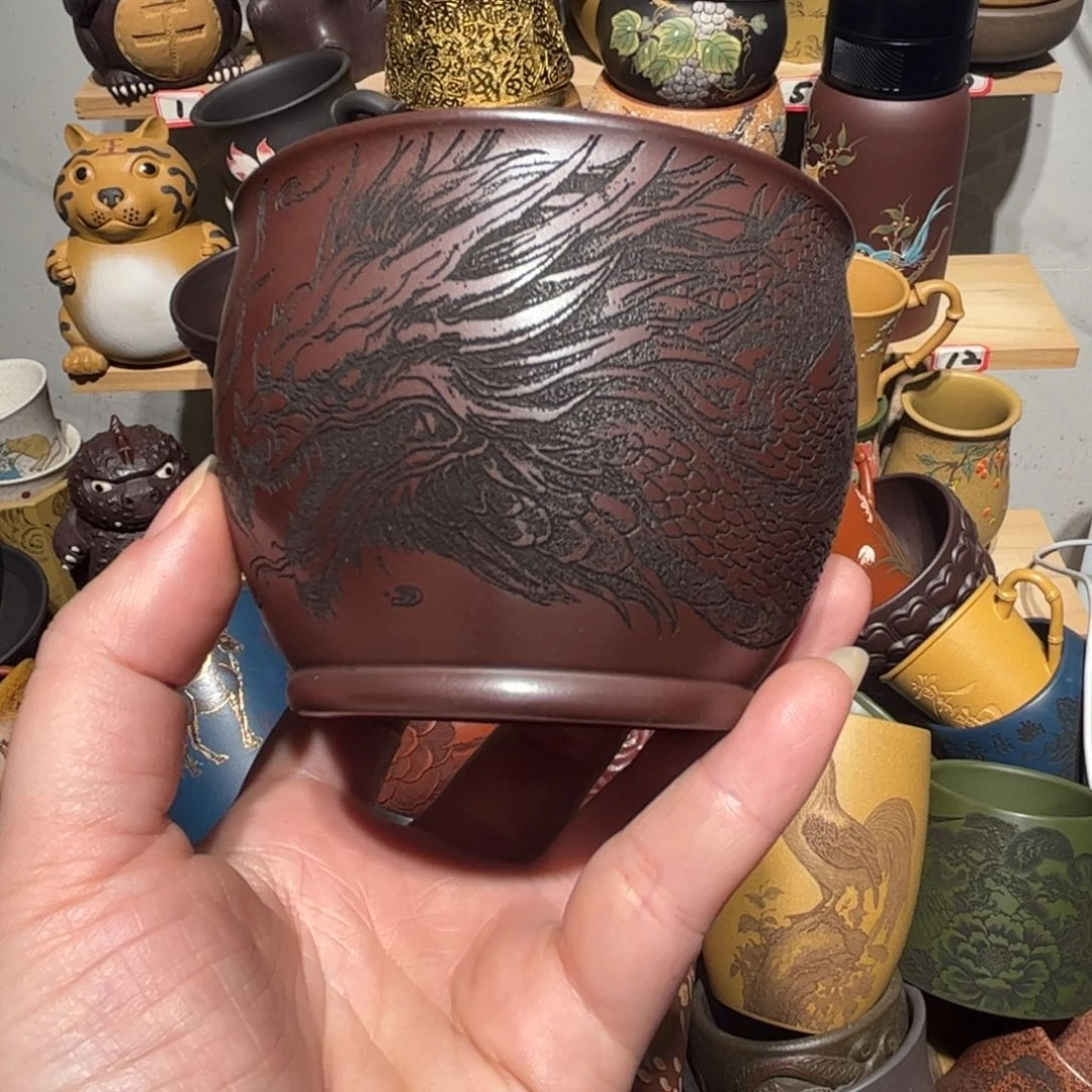 紫砂茶杯宜兴紫砂主人杯