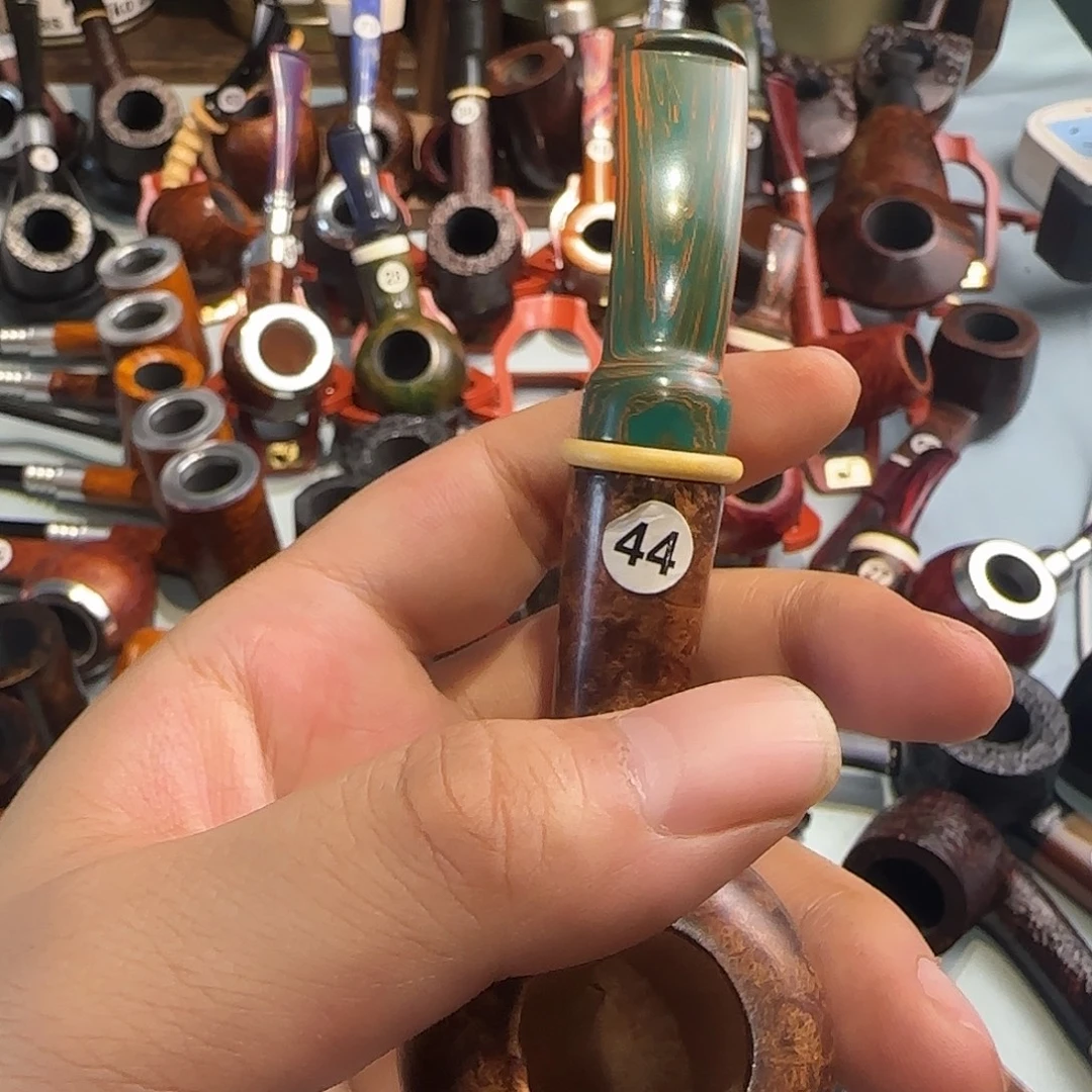 小***粉石楠木手工橡果烟斗
