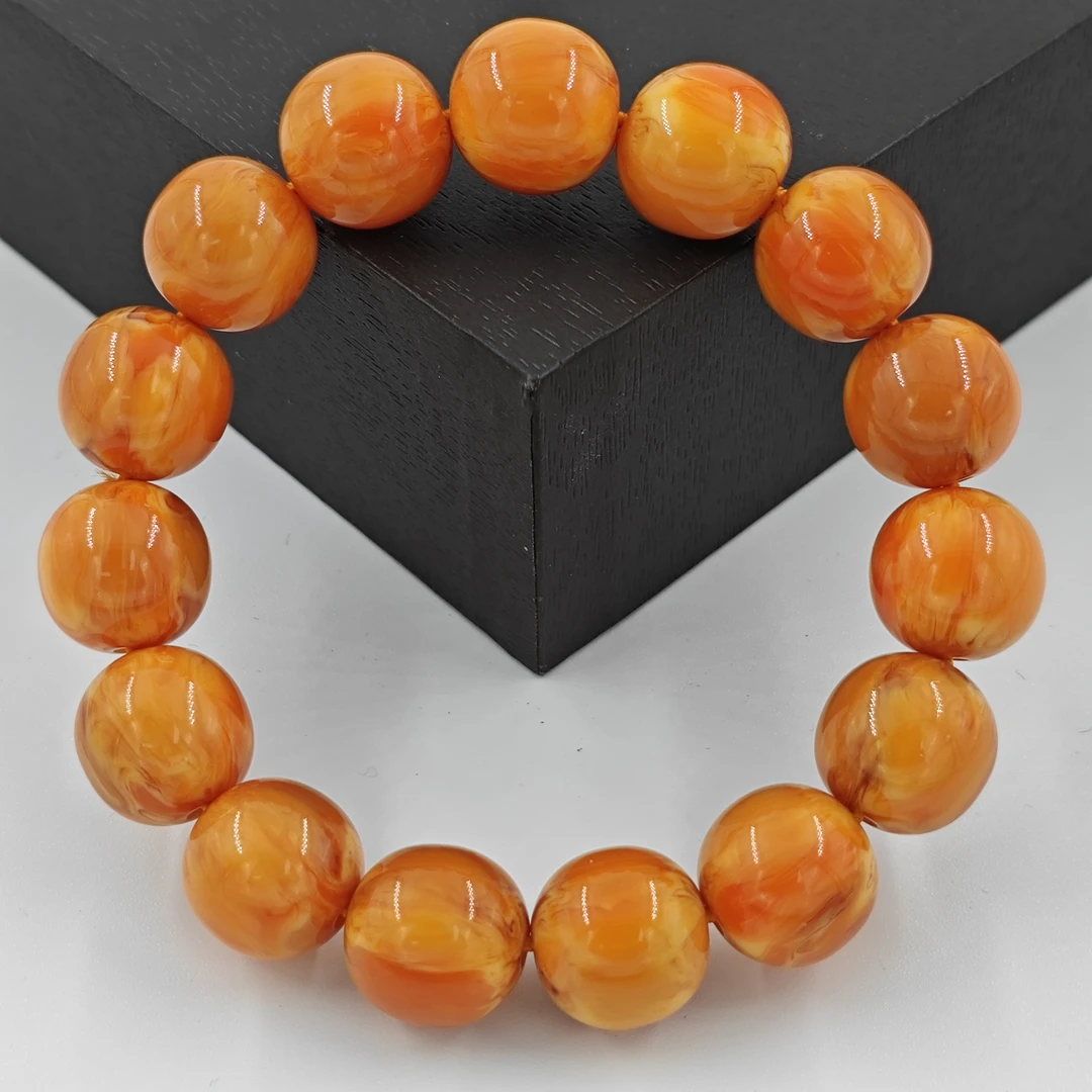 G339经典古风精美潮流气质百搭老蜡树脂手串手链