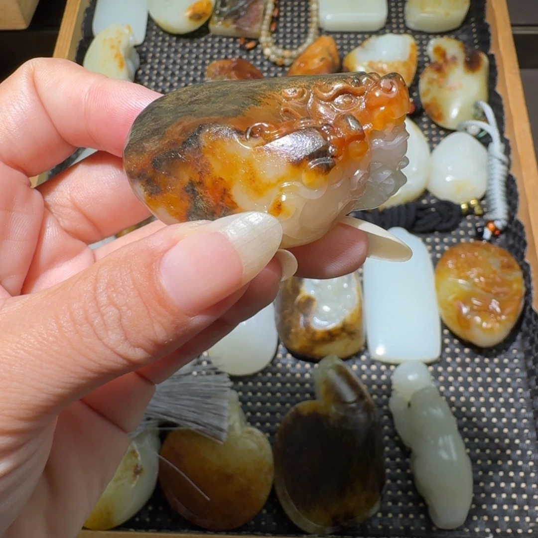 和田玉未镶嵌吊坠(不含链)