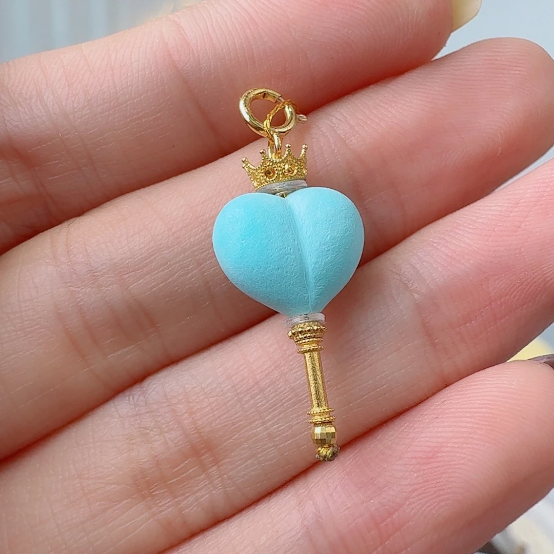 绿松石18K金镶嵌珠宝奇石