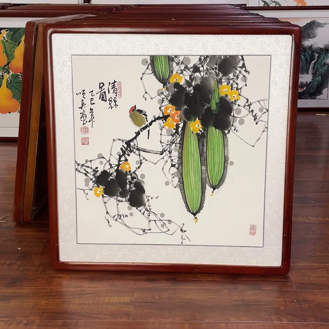 国画带框尺寸63*63厘米