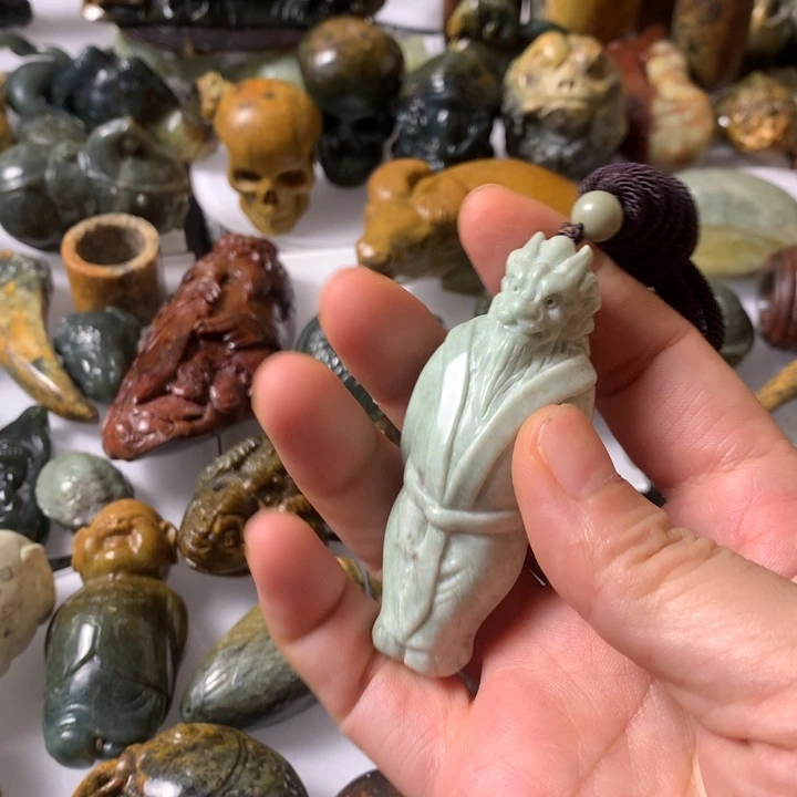 岫岩河磨玉（透闪石质玉）未镶嵌笔搁