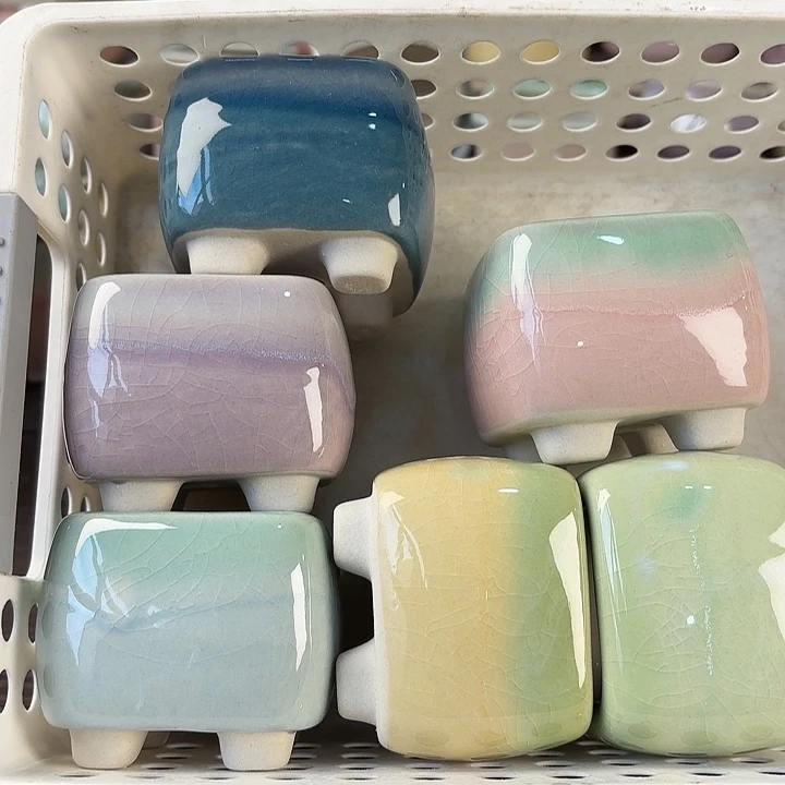 红陶量货/口4.5-5.5高深浅搭配发6个