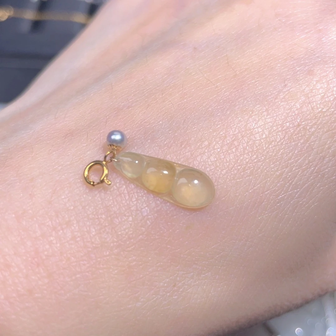 颈饰18K金镶嵌翡翠翡翠