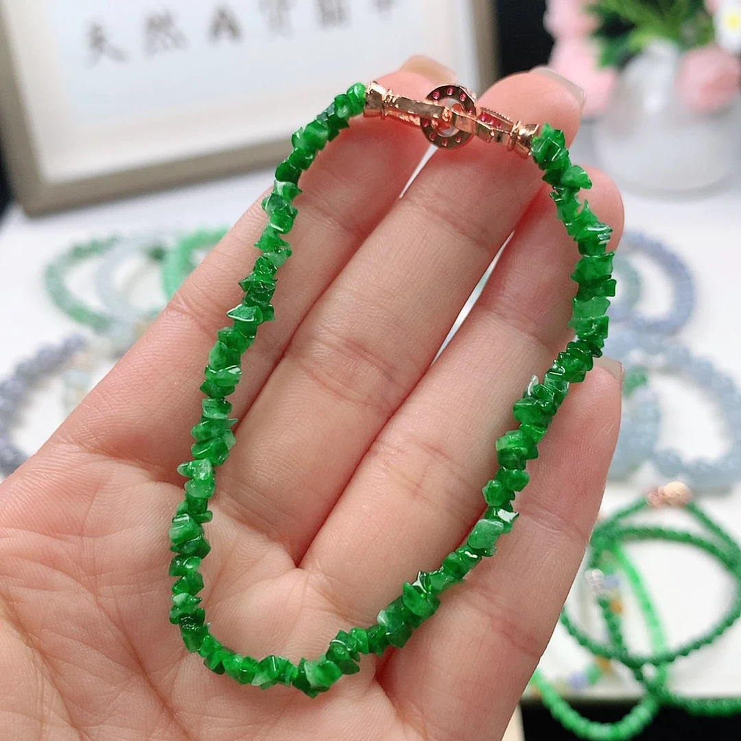 翡翠未镶嵌手链手链