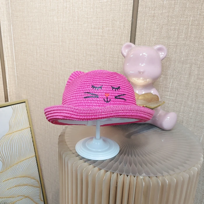 AZ315   宝宝玫红色帽子