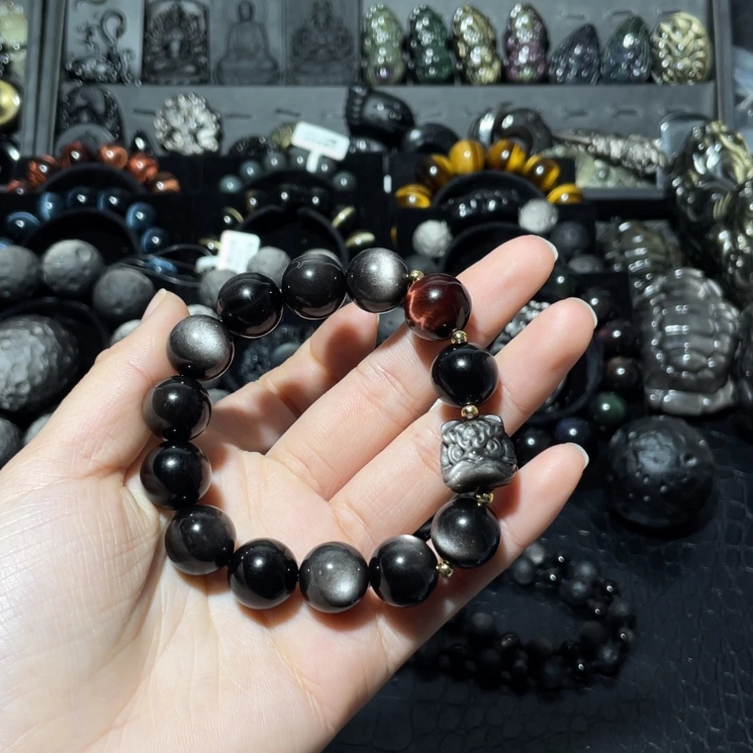 烛***x黑曜岩未镶嵌珠宝奇石