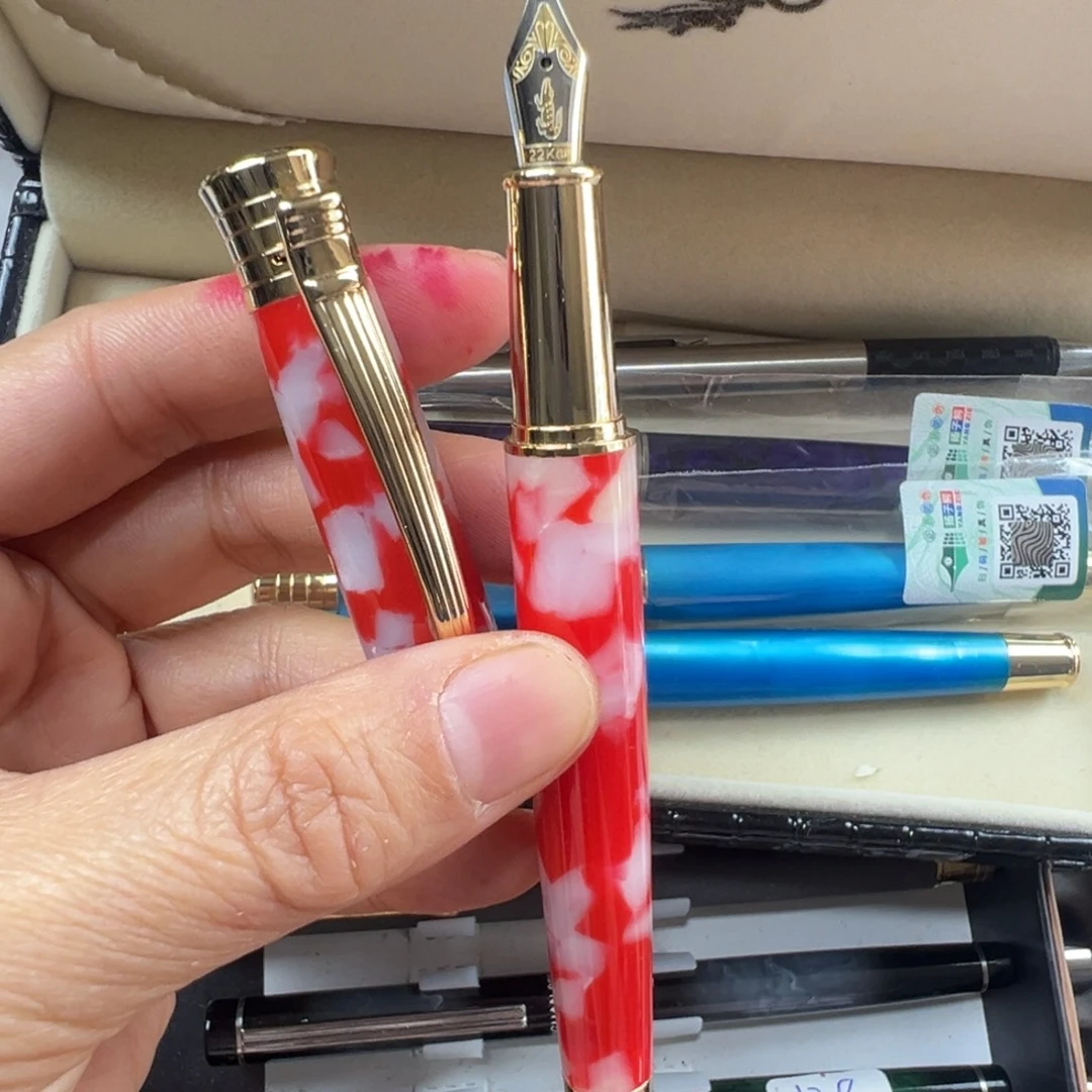 便携式扬子鳄996亚克力锦鲤礼品笔带盒子