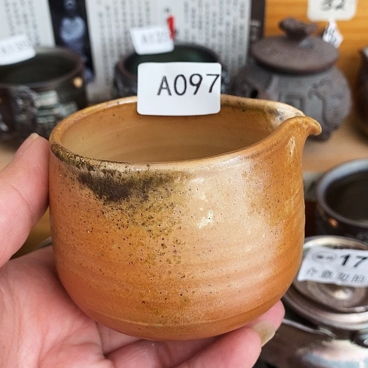 紫砂茶杯柴烧纯手工097