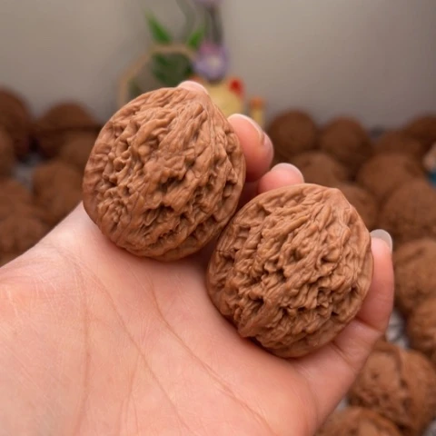 吊坠文玩核桃虎头手捻全品35