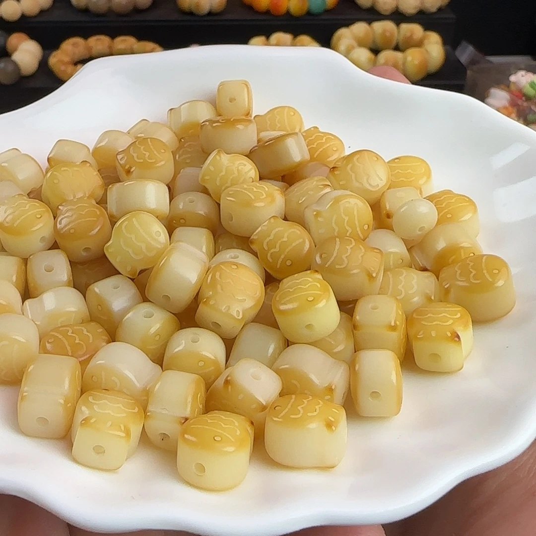 菩提根/象牙果手串卡13炭烤鱼饼20颗