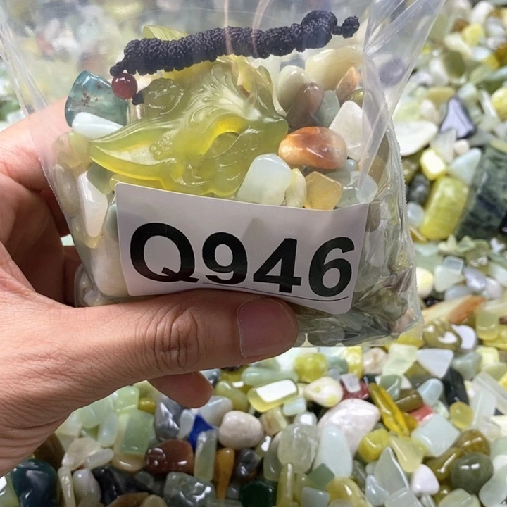 未镶嵌蛇纹石玉鱼缸石