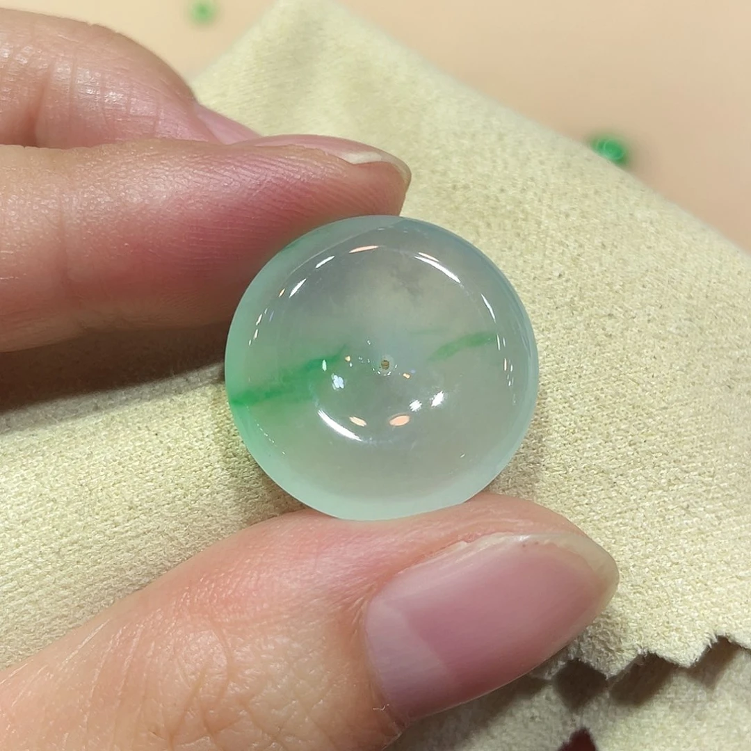 未镶嵌定制翡翠平安扣