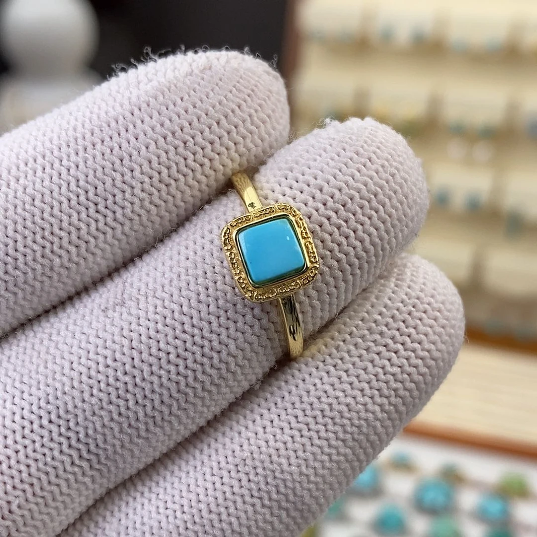 绿松石戒指合金绿松石戒指合金