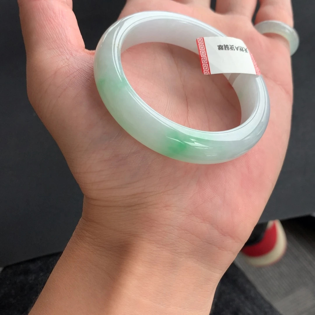 翡翠未镶嵌手镯73号51.5