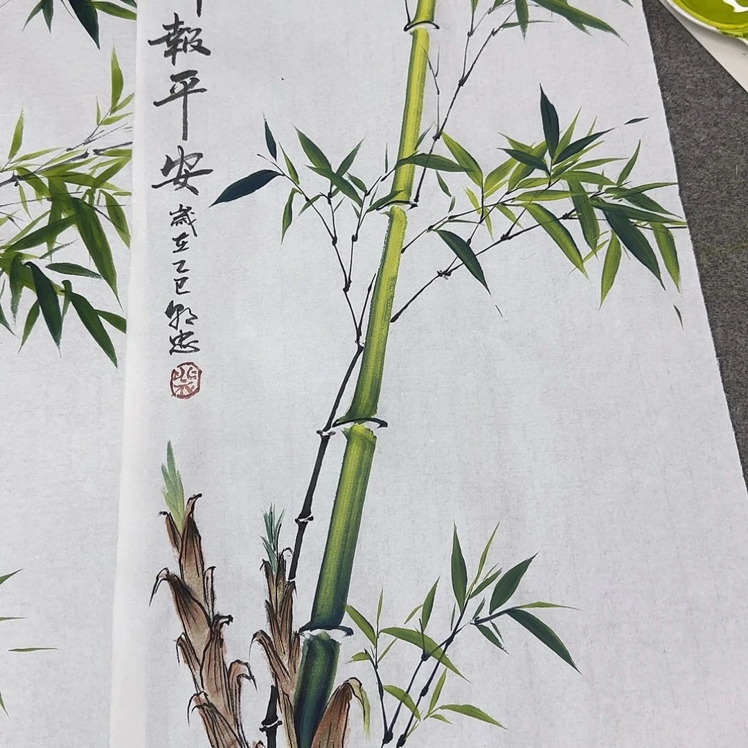 国画国画立体兰花