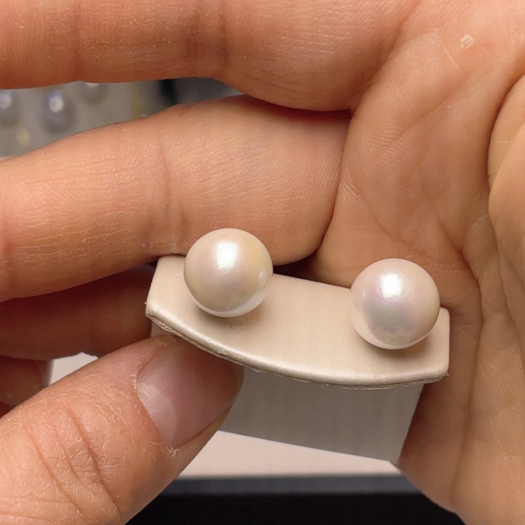 银S925镶嵌珍珠首饰淡水珍珠