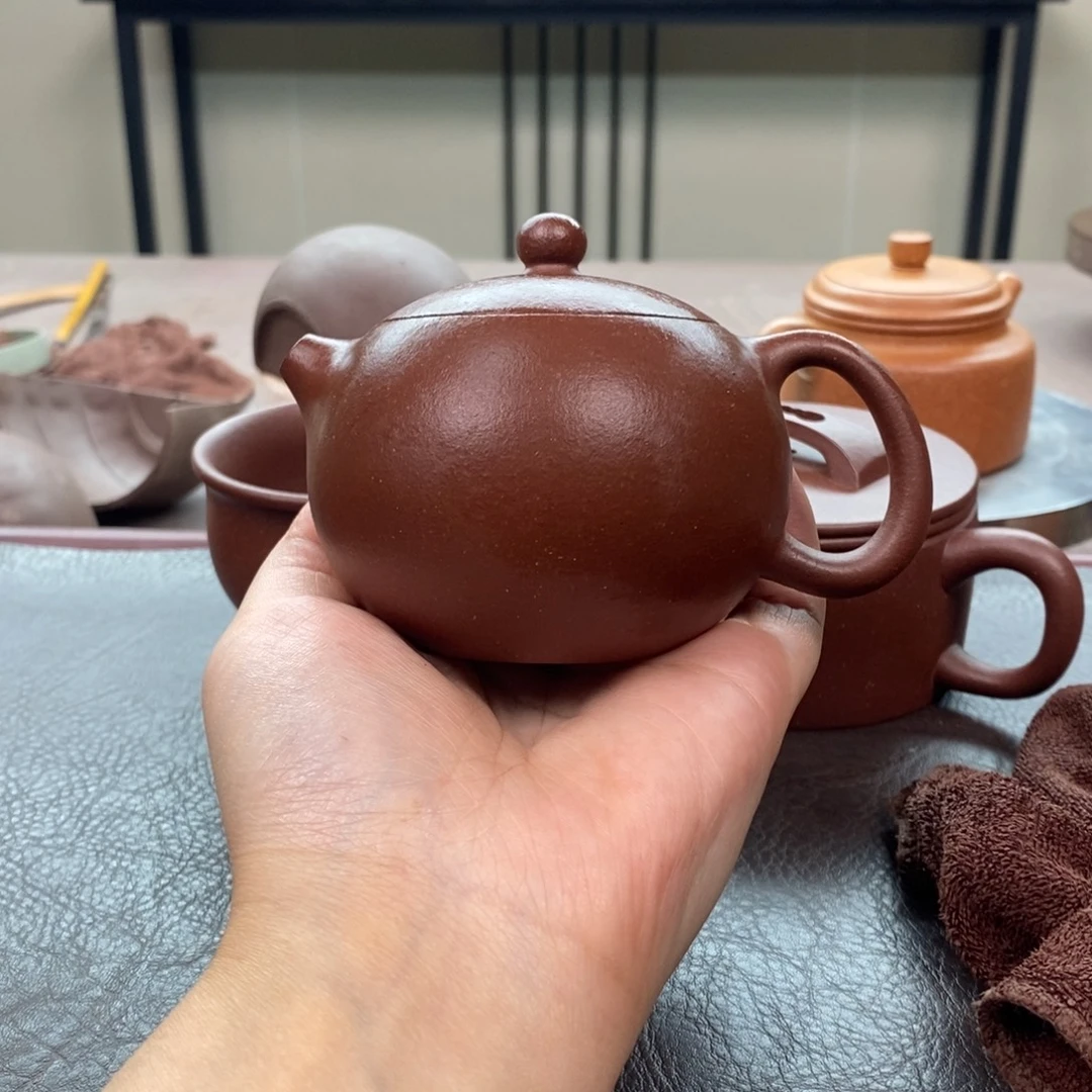 茶壶紫砂底槽清西施200cc全手➕底槽清杯子