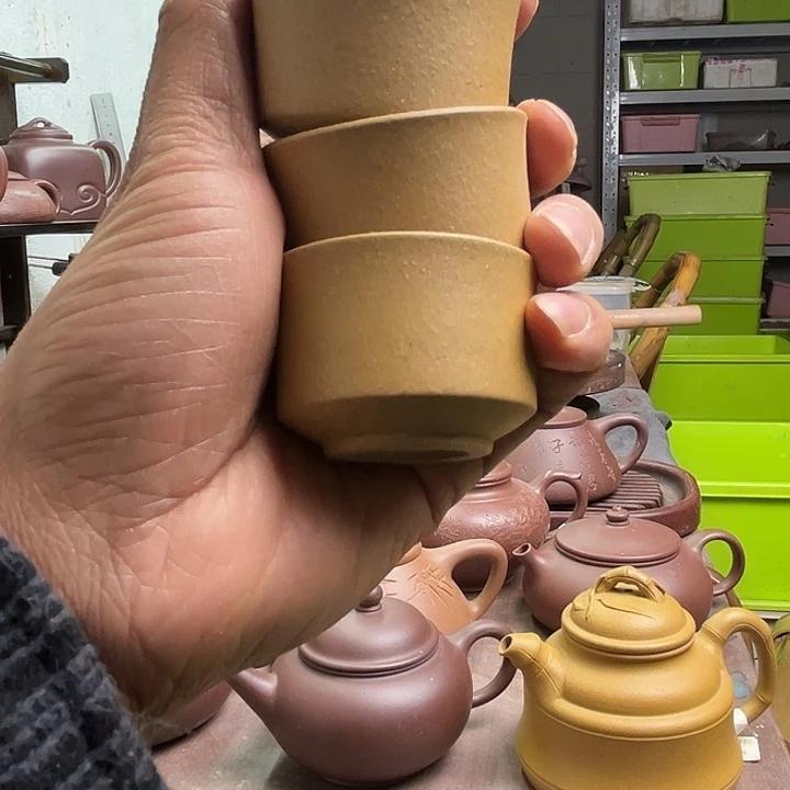 茶壶紫砂宜兴原矿紫砂客杯40cc拍一发3