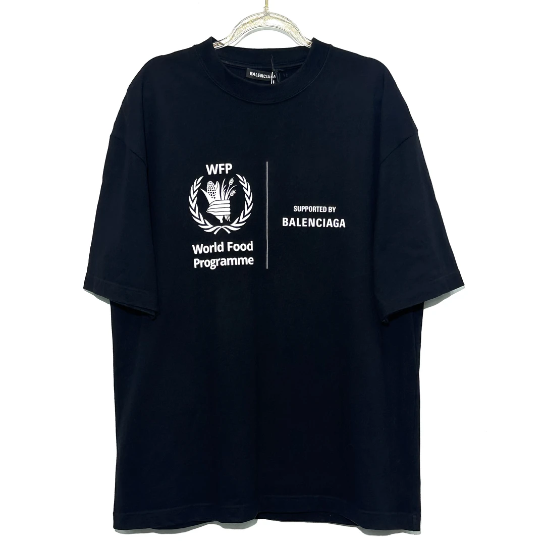 未使用 Balenciaga/巴黎世家 S码 WFP联名黑色短袖 W183