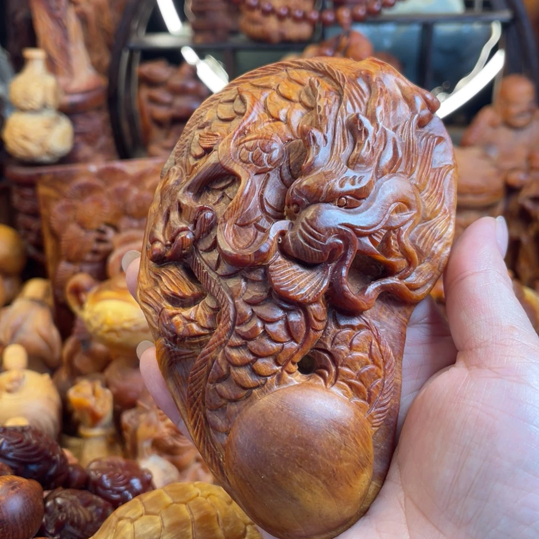 其他松木（琥珀木）手工大龙牌