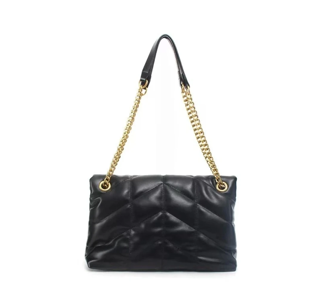 2025秋冬季新款小众菱格绣线单肩斜挎包云朵包（长30*18*10cm）