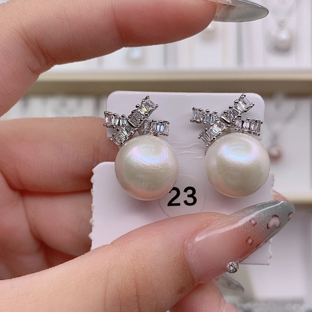 未镶嵌淡水珍珠耳饰13