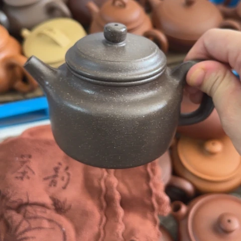 峰***尚茶壶紫砂梨皮天青230cc