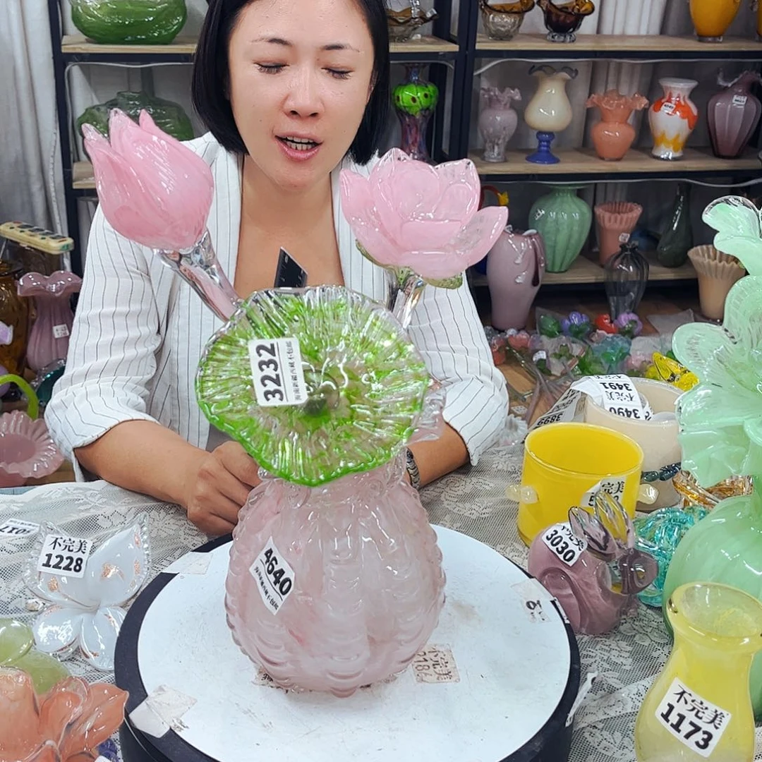 3花1瓶 家悦琉璃工艺品