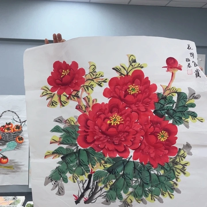 国画我的心好痛啊我的心真的好痛啊好