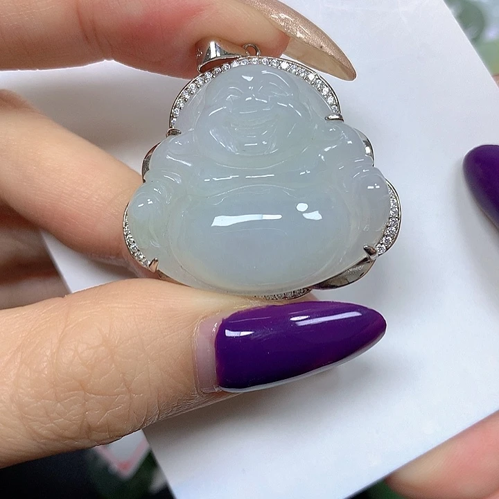 翡翠未镶嵌颈饰挂件