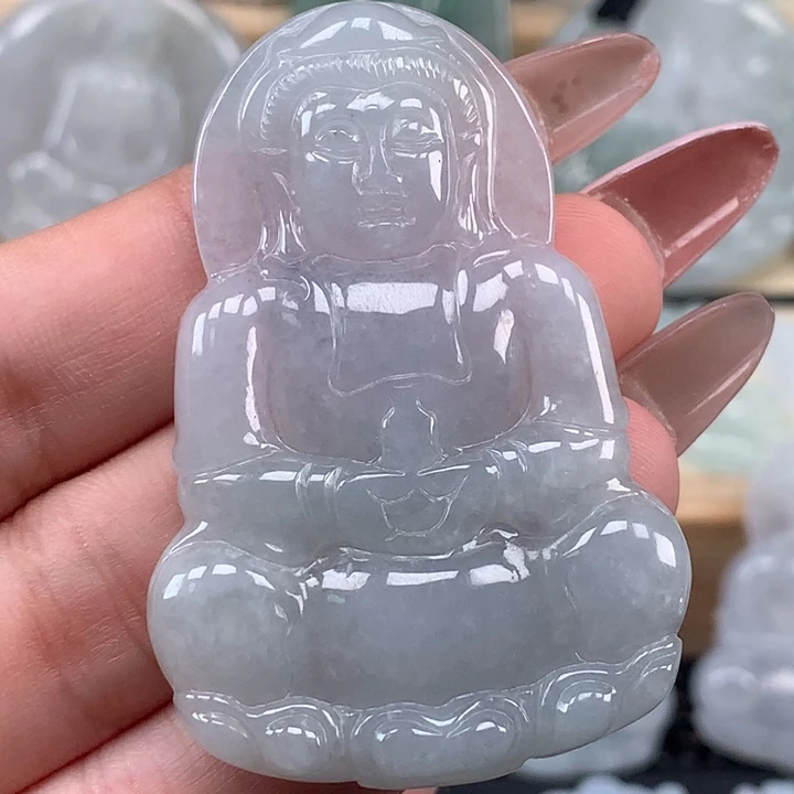 颈饰未镶嵌翡翠观音