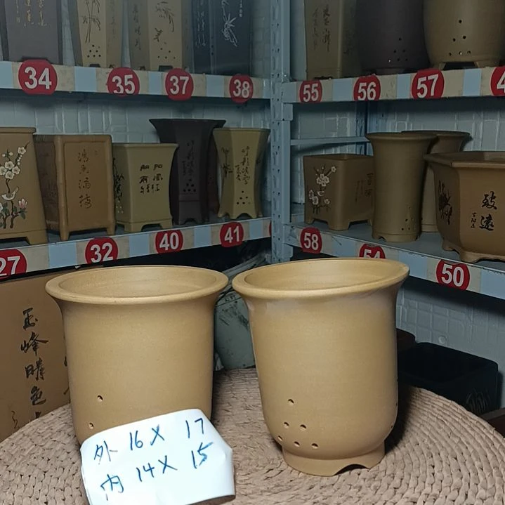 红陶＃陶瓷花盆＃阳台盆景花盆＃