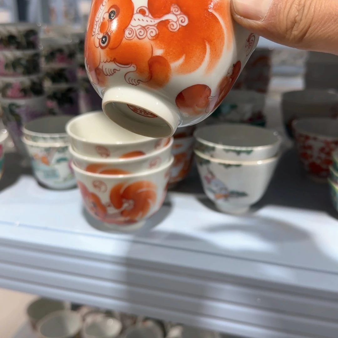 瓷片摆件手绘瓷器全部处理