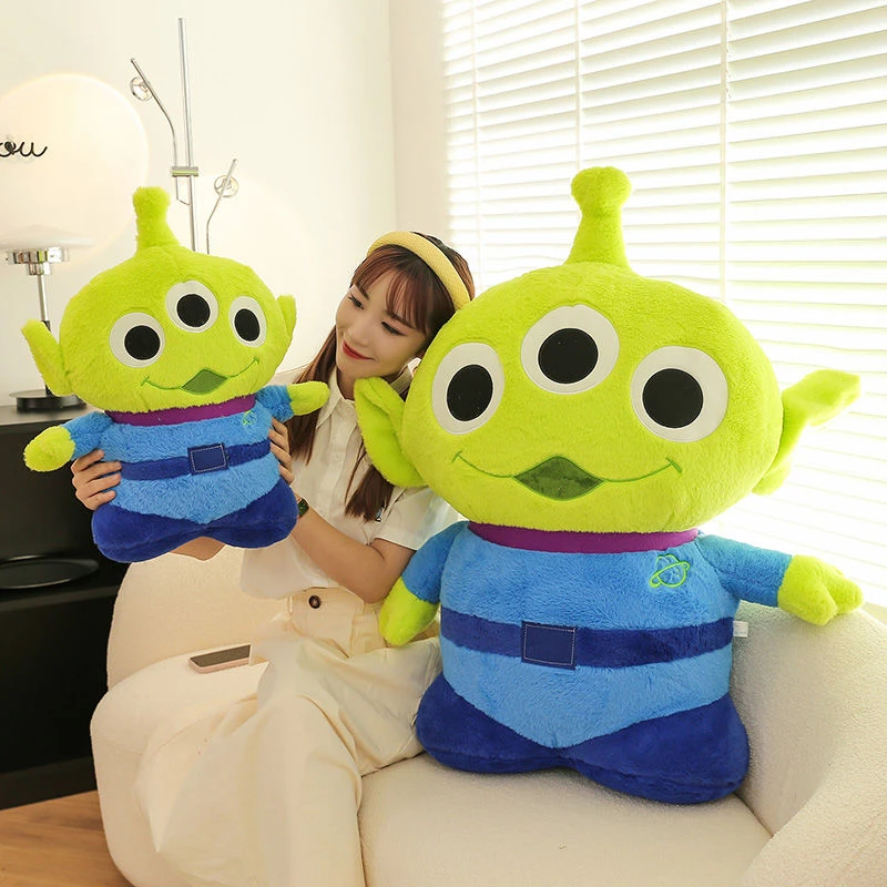 新款毛绒玩具可爱三眼怪公仔外星人玩偶女生布娃娃抱枕儿童玩具