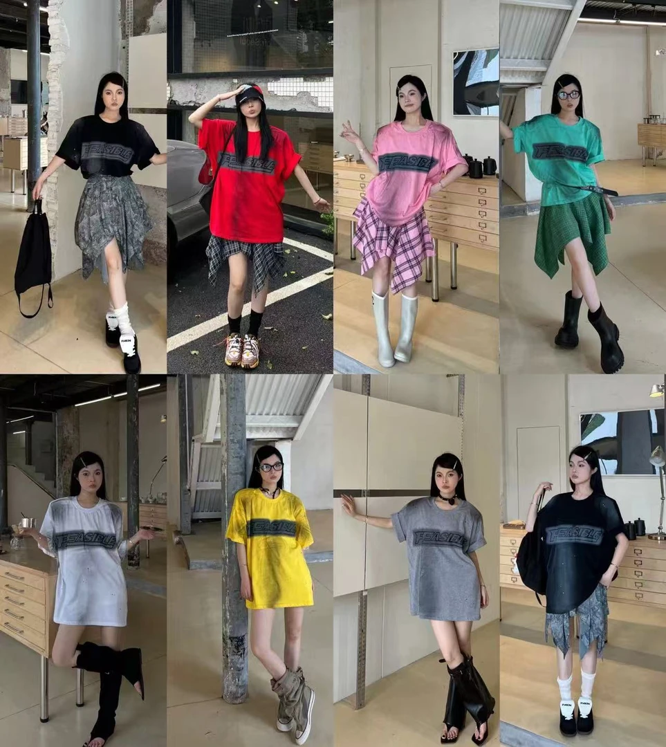 美式印花宽松显瘦上衣99231