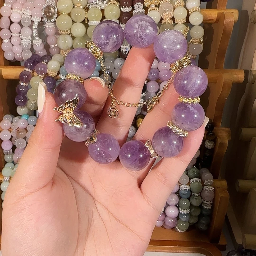 烟晶手链未镶嵌哈哈