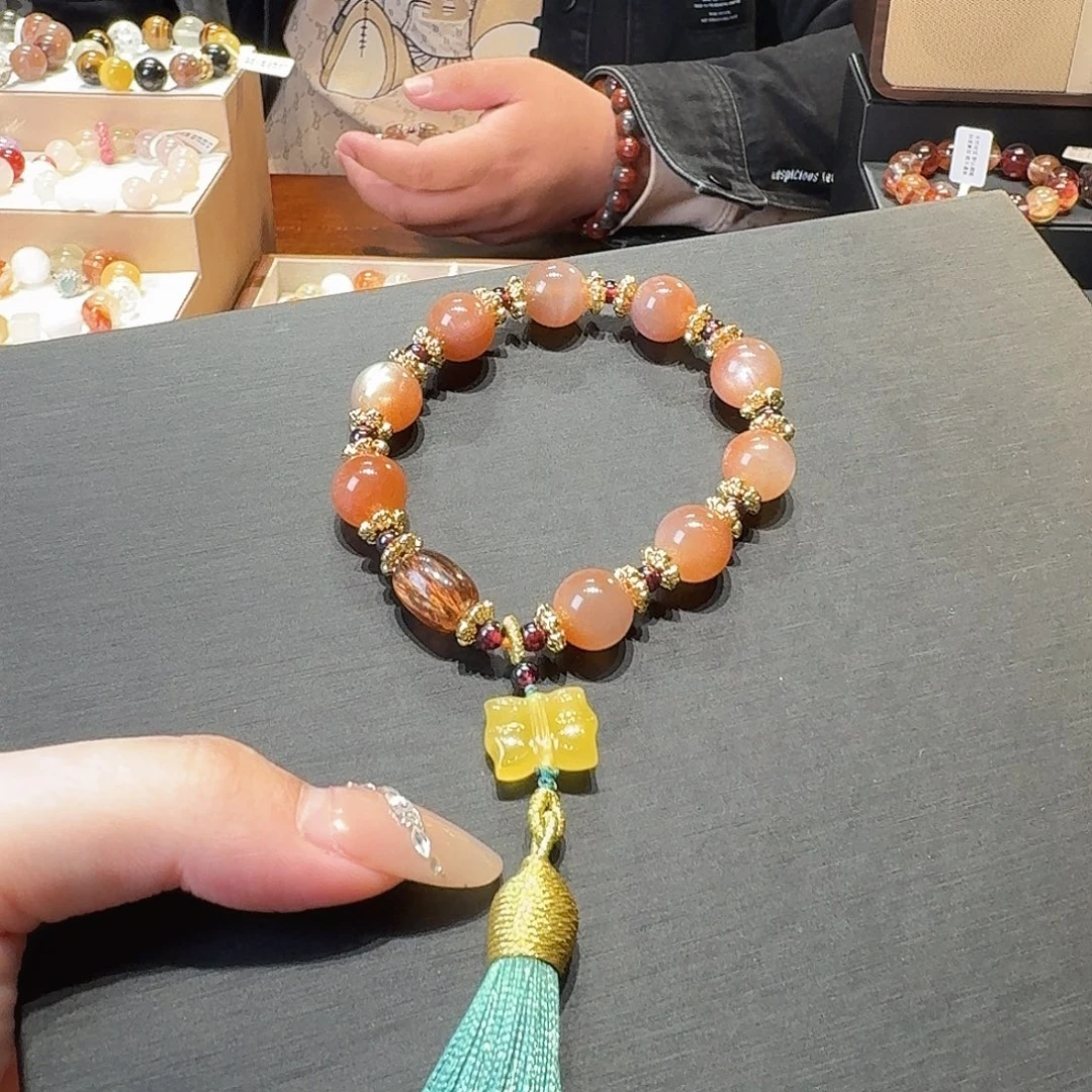 未镶嵌水晶手串太阳石