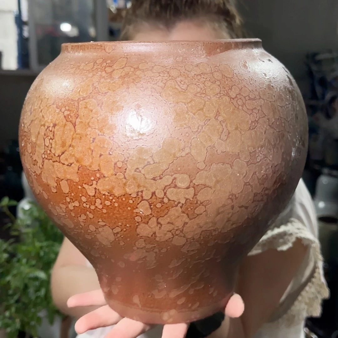 紫砂花盆高24口17