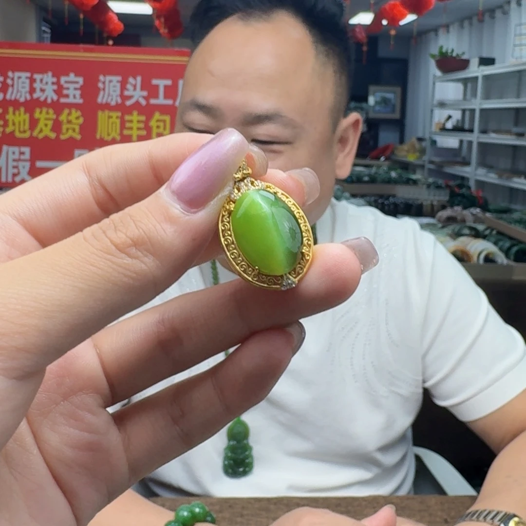 银S925镶嵌戒指和田玉