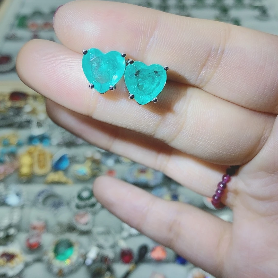 【闪购商品】托帕石耳饰银S925镶嵌